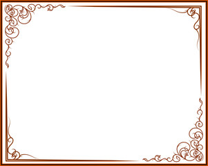 Vintage gold background, antique style frame, Victorian ornament, beautiful brochure, certificate, award's and diploma's layout, book cover, floral luxury ornamental pattern, achievement template