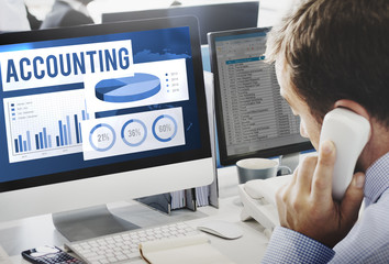 Fototapeta na wymiar Acounting Auditing Balance Bookkeeping Capital Concept
