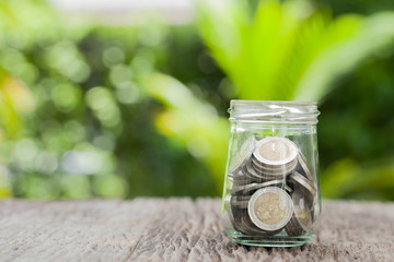  money in the glass