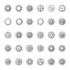 Set of 30 Gears symbol 