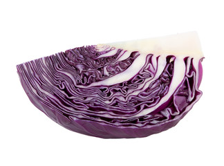 Obraz premium Purple cabbage isolated on white background