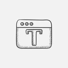 Design editor tool sketch icon.
