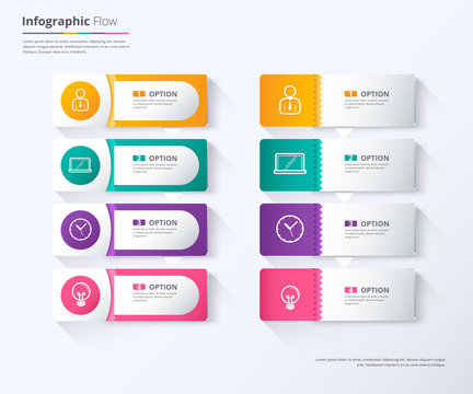 Label infographic design, Tag label template. vector stock.