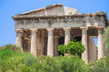 Fototapeta premium The temple of Hephaestus in Ancient Agora of Athens, Greece.