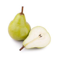 pears isolated on white background