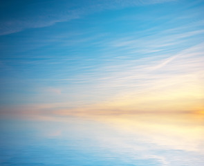 Obraz na płótnie Canvas Sky background on sunset.