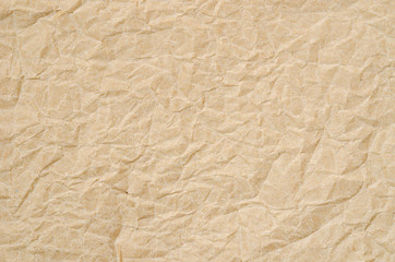 Brown crumpled paper texture.
