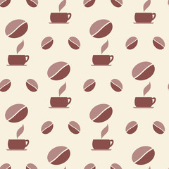 Coffee. Seamless pattern.