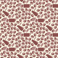 Coffee. Seamless pattern.