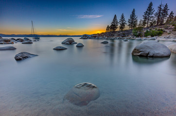 Sunset glow at Secret Cove