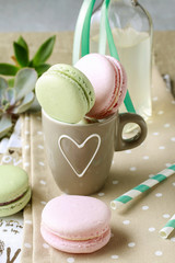 French macaroons dessert