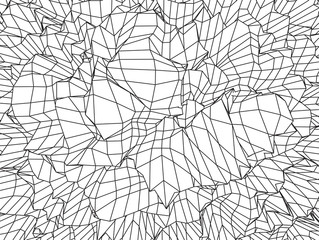 Wave Grid Background. 3d Abstract Vector Illustration.