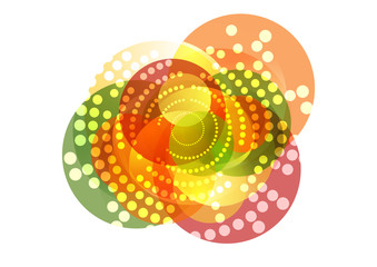Shiny sparkling graphic design with circles