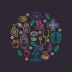 Alternative Medicine icons part 2.