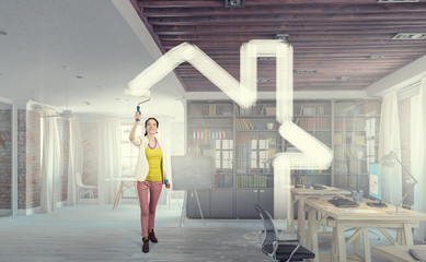 Fototapeta premium Home and house renovation . Mixed media