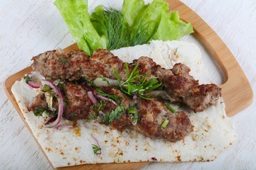 Lamb kebab