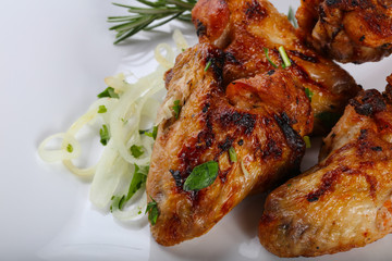 Grilled chicken wings