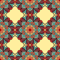Seamless pattern. Decorative pattern in beautiful colors. Vector background