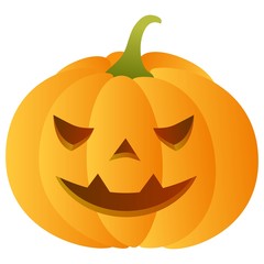 Smiling carved pumpkin