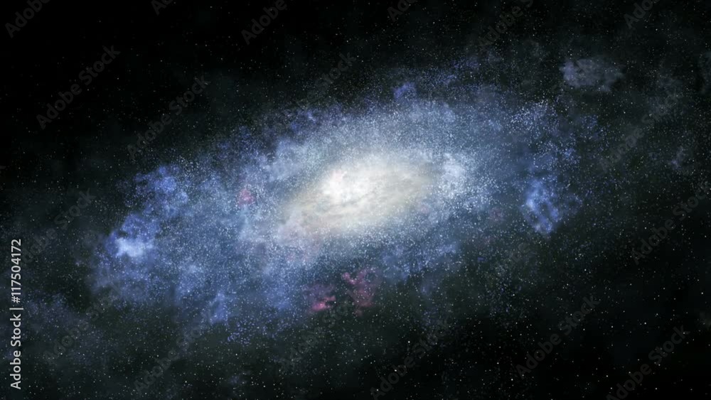 Canvas Prints spiral galaxy spin loopable