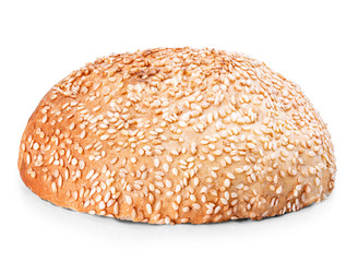 burger bun isolated on white background