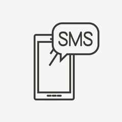 smartphone sms icon