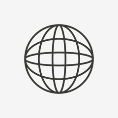 globe vector icon