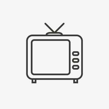 television outline icon