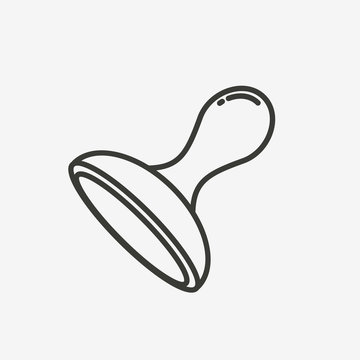 recommend clip art: stamper outline icon