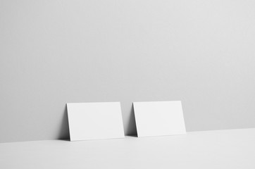 Business Card Mock-Up (85x55) - Wall Background