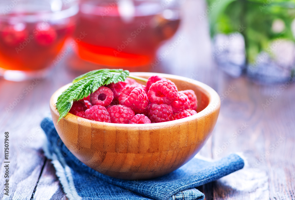 Canvas Prints raspberry and tea