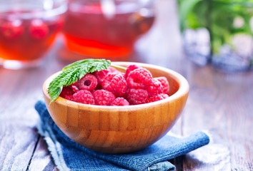 raspberry and tea
