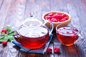 raspberry and tea