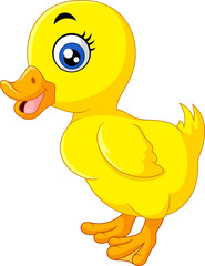 Happy duck cartoon

