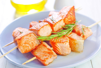 salmon kebab