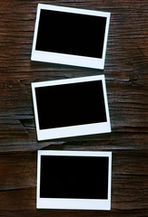 Blank instant photo frames