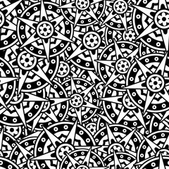 Background with Islamic Seamless Pattern. Vector illustration.