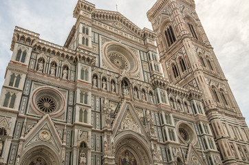 Fototapeta premium Florence Cathedral is beautiful and known as The Cathedral of Saint Mary of the Flowers and is a World Heritage Site