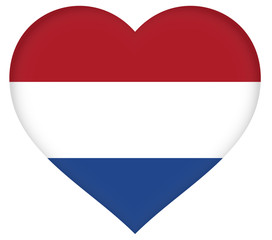 Flag of The Netherlands Heart