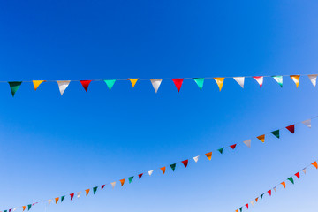 Flags Colors Blue Sky