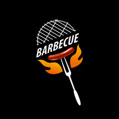 Barbecue party logo