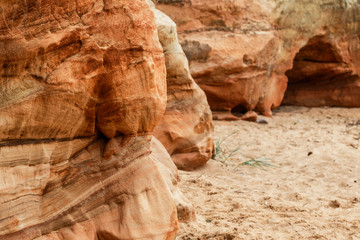 Sand cliffs