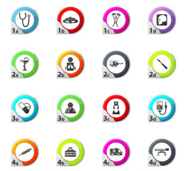 Medical icons set