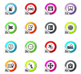 Navigation icons set