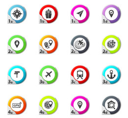 Navigation icons set