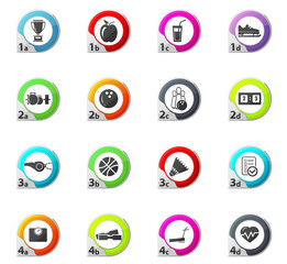 Sport icons set