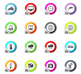 Travel icons set