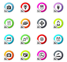 Travel icons set