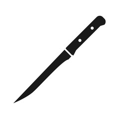 Silhouettes of kitchen knives , vector
