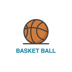 Basket ball vector icon
